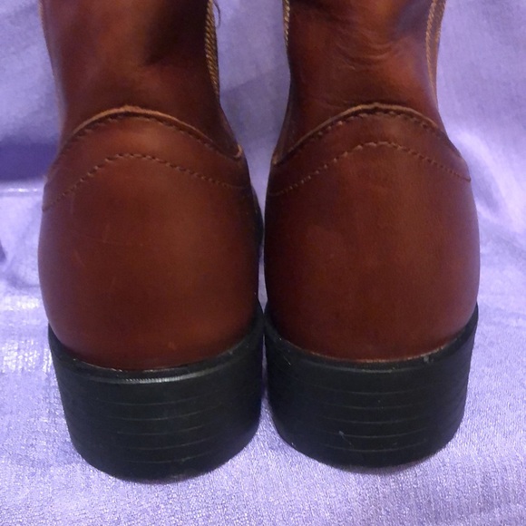 Used Women’s Justin AQHA Mesquite Cowhide Boots Size 9B. Brown - Picture 8 of 16